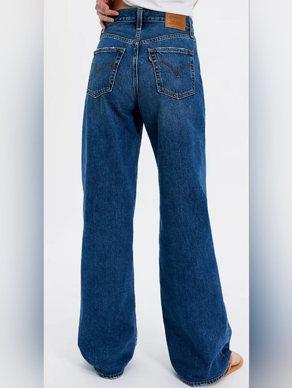 Levi's Ribcage Wide Leg Jeans Polar Perimeter 25 Worn Once Perfect  $110